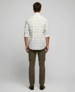 Modern Grid Print Full Sleeve Shirt – John Vesture Edition - Image 2
