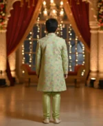 The 'Emerald Pista' Designer Sherwani Coat | John Vesture - Image 2