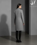 Classic Grey Tailored Coat | John Vesture - Image 3