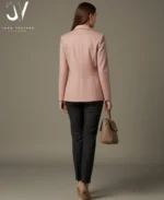 Girls Wool Tailored Pink Blazer | John Vesture - Image 3