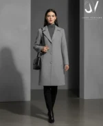 Classic Grey Tailored Coat | John Vesture